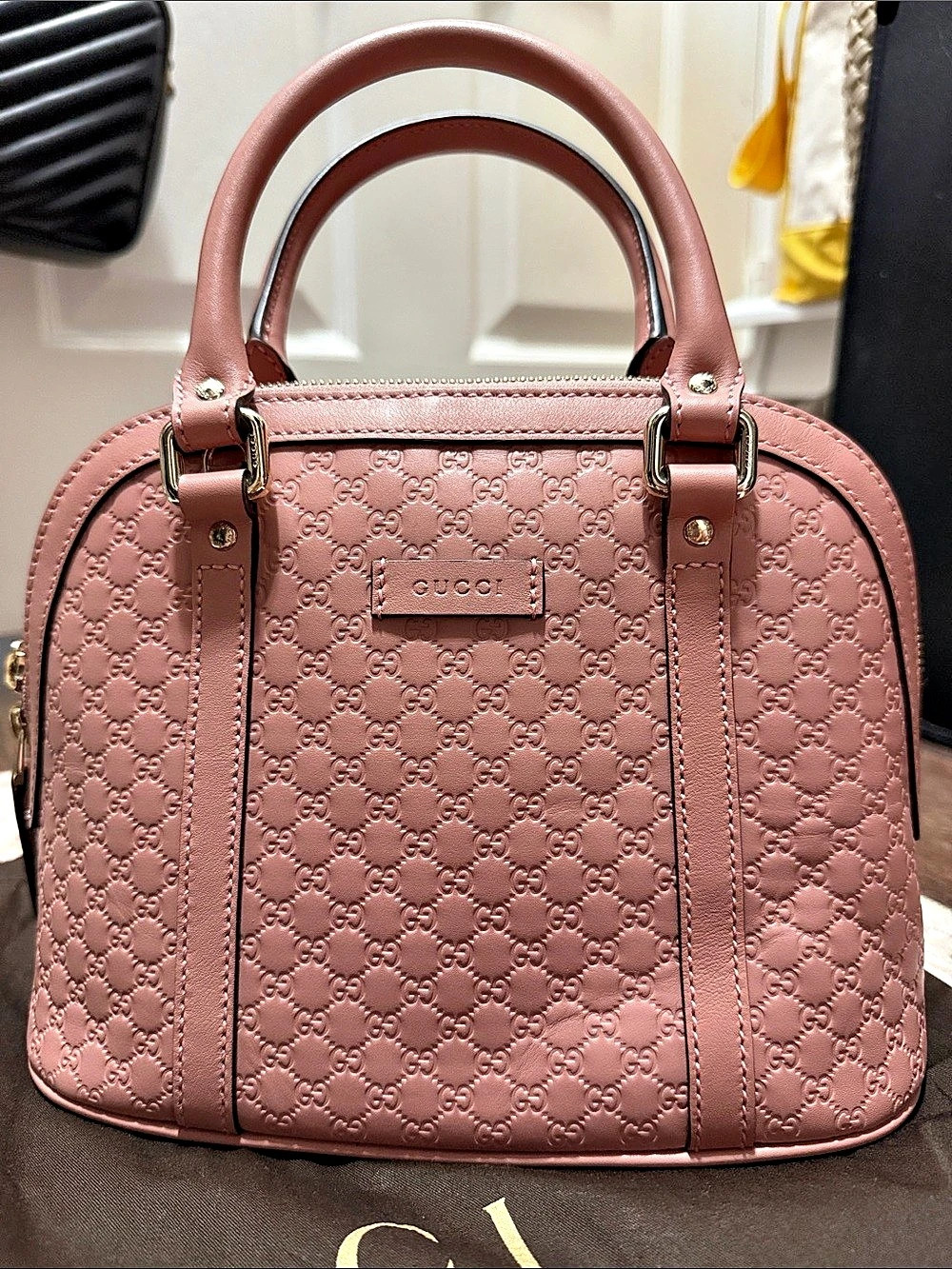 Gucci Microguccissima Mini Dome Bag Satchel in Pink BRAND NEW without TAG.